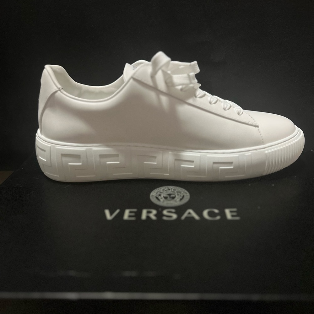 Versace Greca Logo Patch Sneakers - image 8